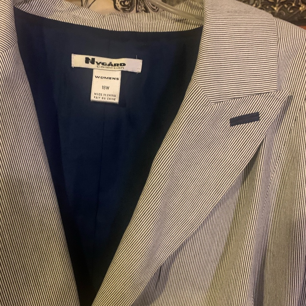 Striped navy jacket